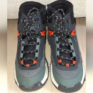 Zara Boys Black and Orange Sneakers